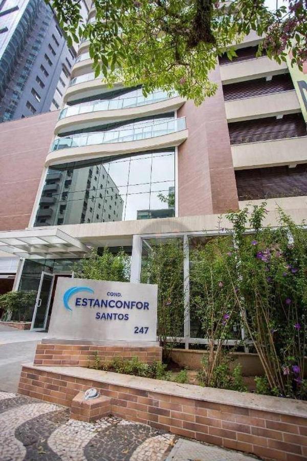 Estanconfor Praia Santos Ac Garagem Sacada Fechada Kültér fotó